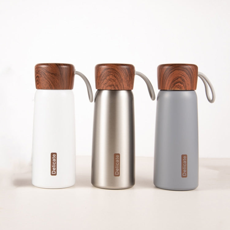 Délicate Tasse Thermos à Grain de Bois en Acier Inoxydable 304, 400ml, 500ml
