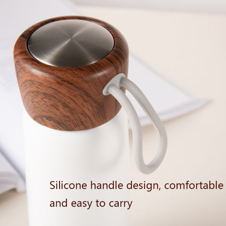 Délicate Tasse Thermos à Grain de Bois en Acier Inoxydable 304, 400ml, 500ml