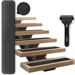 15 PCS Ruban antidérapant en PEVA caoutchouc sans trace, tailles : 10 x 60cm, 10 x 81cm, 15 x 61cm, 15 x 76cm, 15 x 81cm
