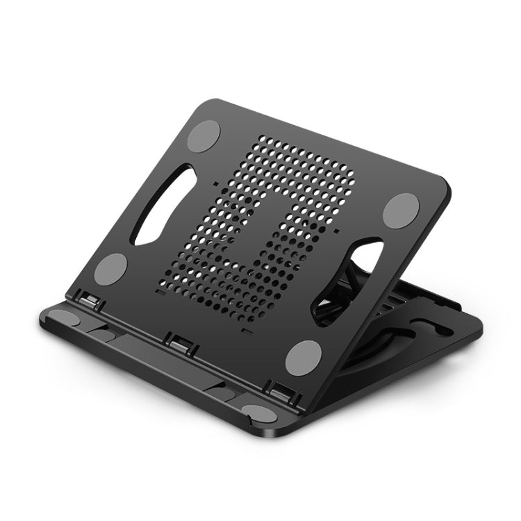 Support pliable pour ordinateur portable et de bureau, avec refroidissement, noir, blanc, rose
