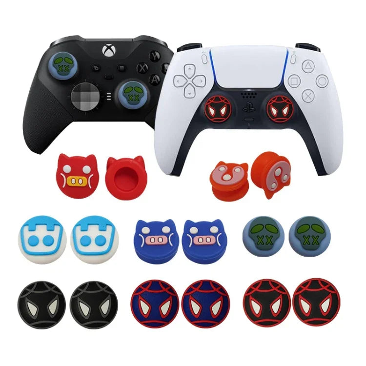 Lot de 2 capuchons de protection ToyiLuya pour poignées gauche et droite, en silicone antidérapant, compatibles PS4/PS5