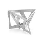 Filtre à marc de café en acier inoxydable pour camping, entonnoir pliant