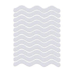 24 pcs / sac autocollants antidérapants ondulés pour baignoire, 1,3 x 18cm