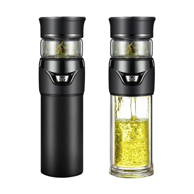 101-500ML Insulation Cup Tea Water Separation Tea Cup,Style:, Stainless Steel  Black, Stainless Steel  Coffee, Stainless Steel  Gray, Black+Gift Box, Coffee+Gift Box, Gray+Gift Box, Glass Black+Gift Box, Glass Coffee+Gift Box, Glass Gray+Gift Box      ...