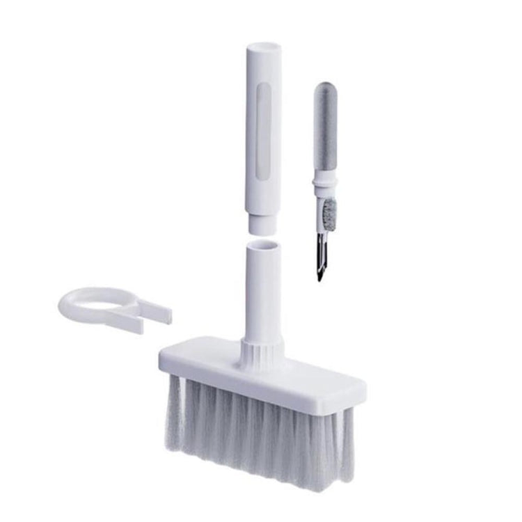 2 PCS Stylo de nettoyage d'écouteurs 5 en 1 + Brosse de nettoyage de clavier + Extracteur de capuchons de touches, Blanc, Rouge et Blanc, Rouge et Noir