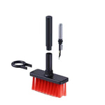 2 PCS 5 In 1 Earbud Cleaning Pen + Keyboard Cleaning Brush + Key Cap Puller, White, Red White, Red Black