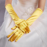 1 paire Gants de mariée en satin longs vintage voyage écran solaire robe de mariée gants