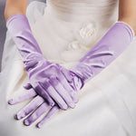 1 paire Gants de mariée en satin longs vintage voyage écran solaire robe de mariée gants