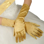 1 paire Gants de mariée en satin longs vintage voyage écran solaire robe de mariée gants