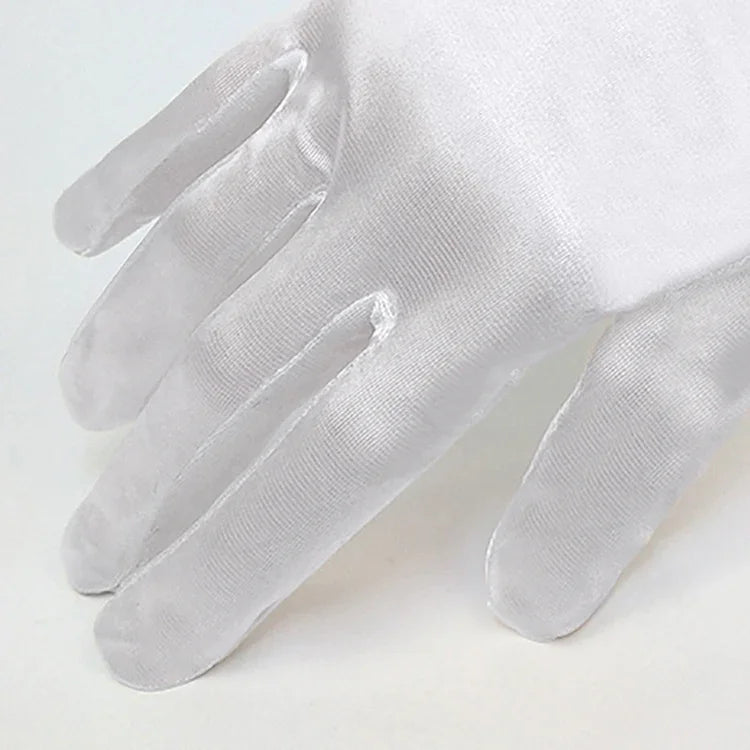 1 paire Gants de mariée en satin longs vintage voyage écran solaire robe de mariée gants