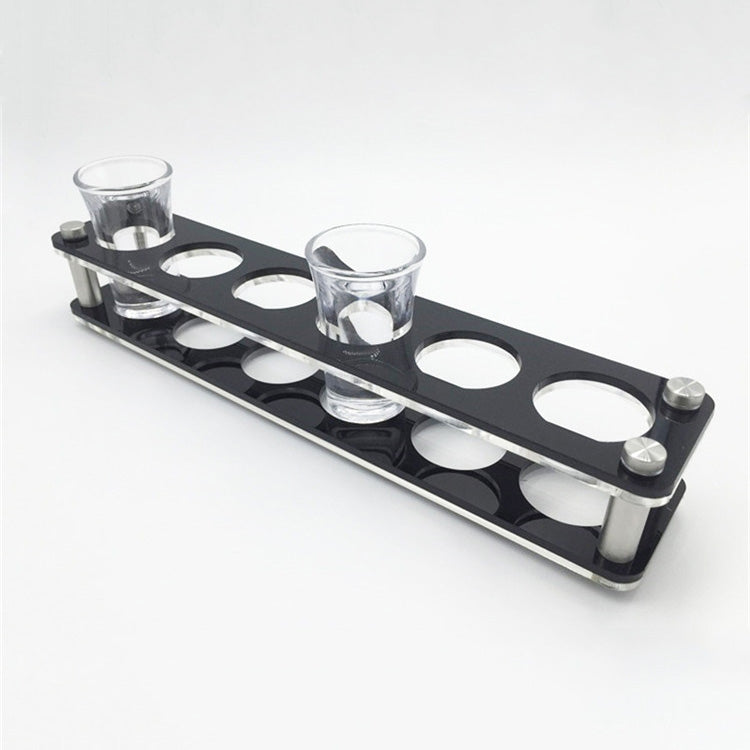 Porte-verres à vin en acrylique à trous ronds, 6 grilles, 12 grilles