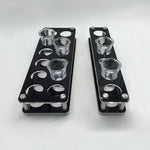 Porte-verres à vin en acrylique à trous ronds, 6 grilles, 12 grilles