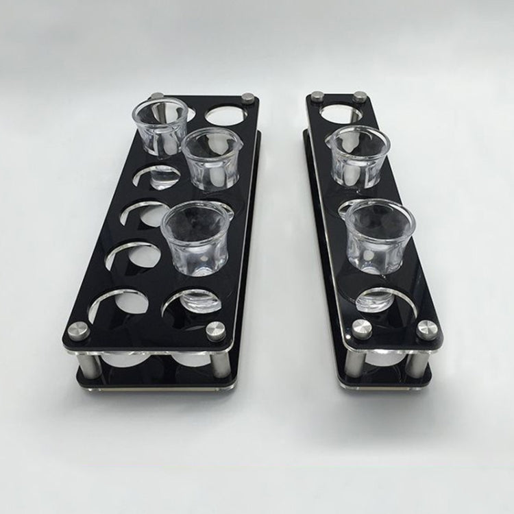 Porte-verres à vin en acrylique à trous ronds, 6 grilles, 12 grilles