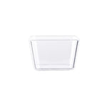 2 assiettes à collation géométriques, petit quatuor (blanc), petit quatuor (transparent), grand quatuor (blanc), grand quatuor (transparent), hexagonal (transparent), quadrilatère (transparent), rectangulaire (transparent)