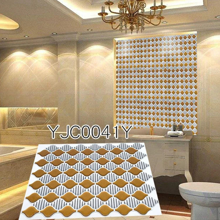 Autocollant mural étanche 3D stéréo en époxy cristal pour la maison, YJC0041Y, YJC0056Y, YJC0079, YJC0080