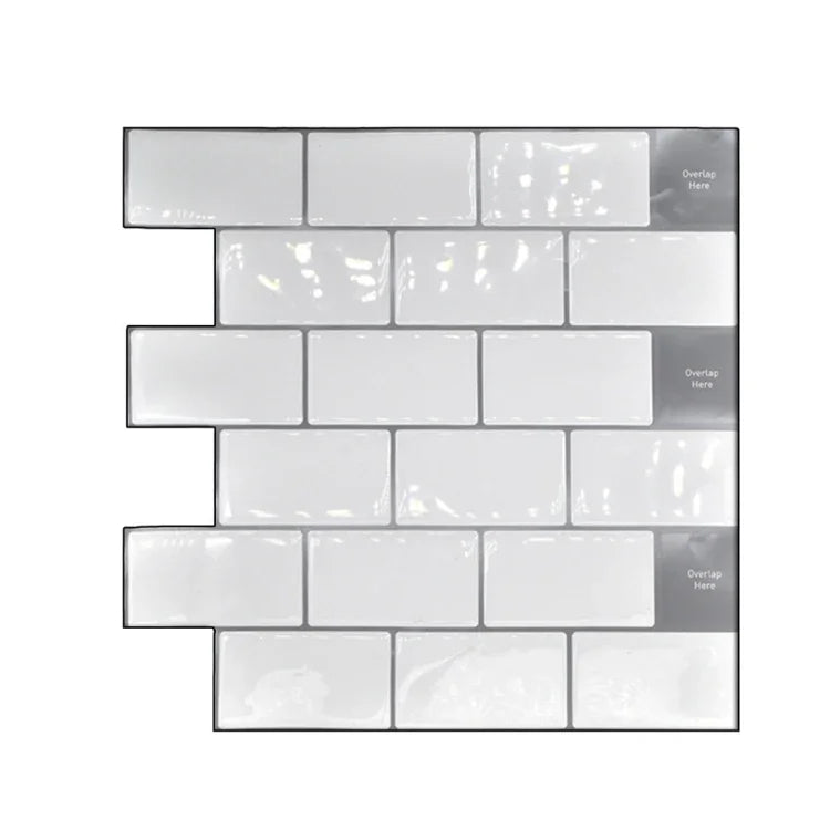 Autocollant mural 3D étanche et anti-huile, YJC0071Y, YJC0072Y, YJC0073Y, YJC0074, YJC0093, YJC0094, YJC0095, YJC0096, YJC0097, YJC0098