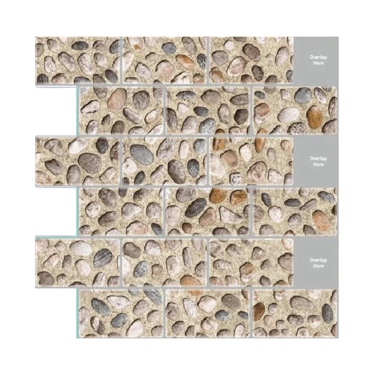 Autocollant mural 3D étanche et anti-huile, YJC0071Y, YJC0072Y, YJC0073Y, YJC0074, YJC0093, YJC0094, YJC0095, YJC0096, YJC0097, YJC0098