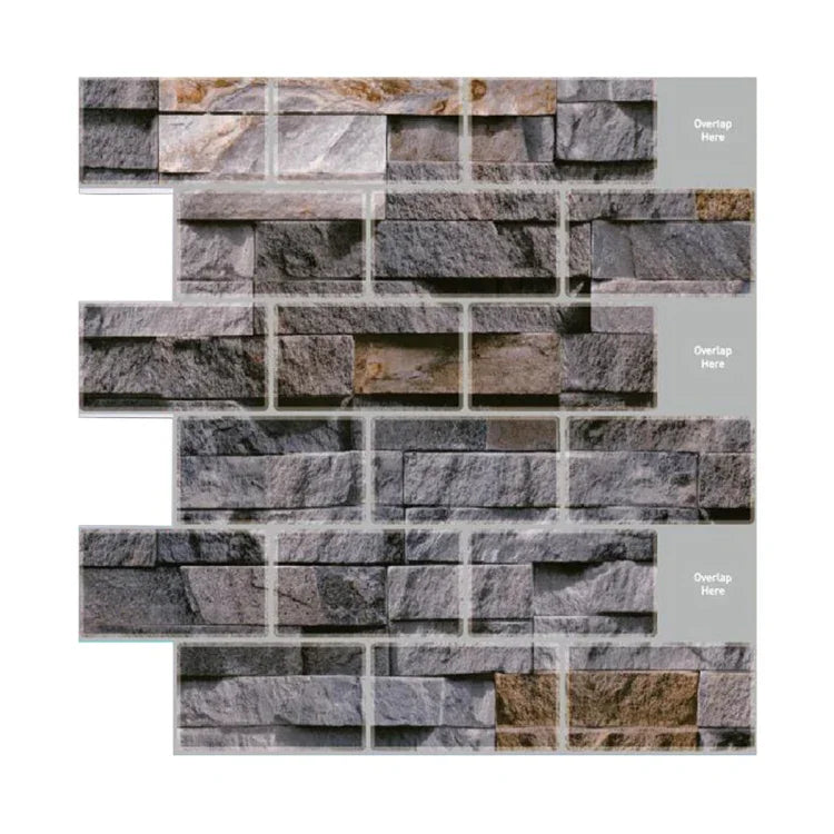 Autocollant mural 3D étanche et anti-huile, YJC0071Y, YJC0072Y, YJC0073Y, YJC0074, YJC0093, YJC0094, YJC0095, YJC0096, YJC0097, YJC0098
