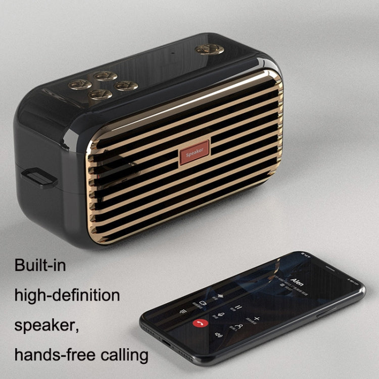 Enceinte Bluetooth Portable Extérieure Double X7 Rétro, Blanc, Bleu, Noir, Rouge, Vert