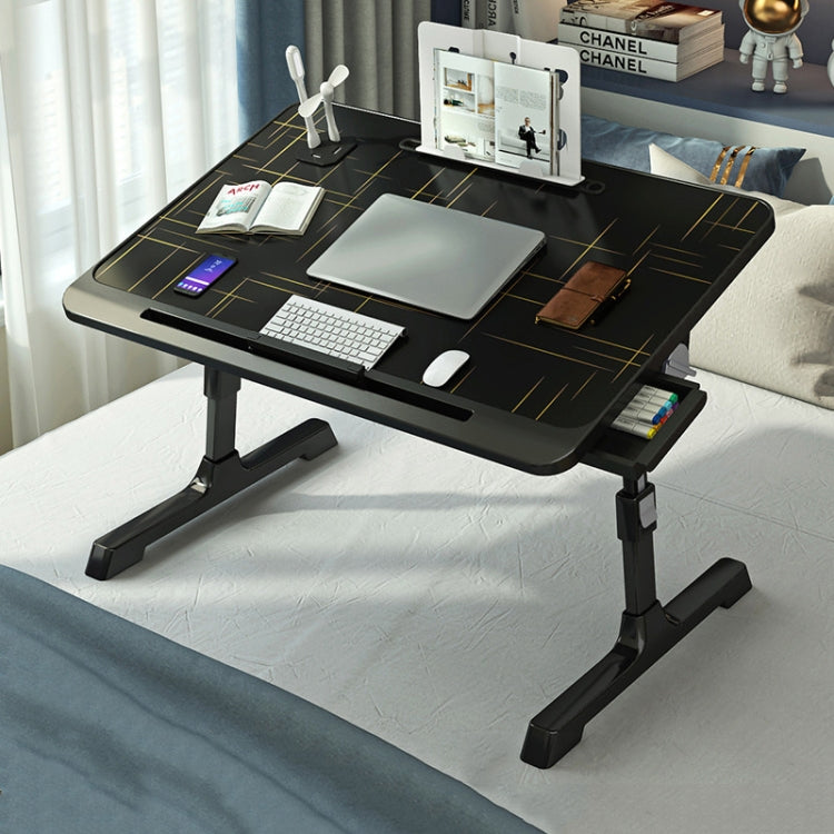 N6 Bureau d'ordinateur pliable et relevable, Style :, Type basique, Type tiroir, Tiroir+Étagère, Tiroir+USB, Tiroir+Étagère+USB