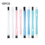 15 brosses de nettoyage double face pour machine à café, broyeur, petite brosse à poils, brosse de nettoyage double face