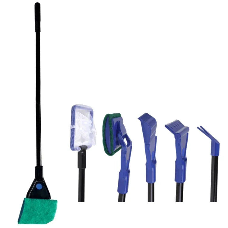 Ensemble d'Outils de Nettoyage 5-en-1 pour Aquarium, Outil de Nettoyage pour Aquarium
