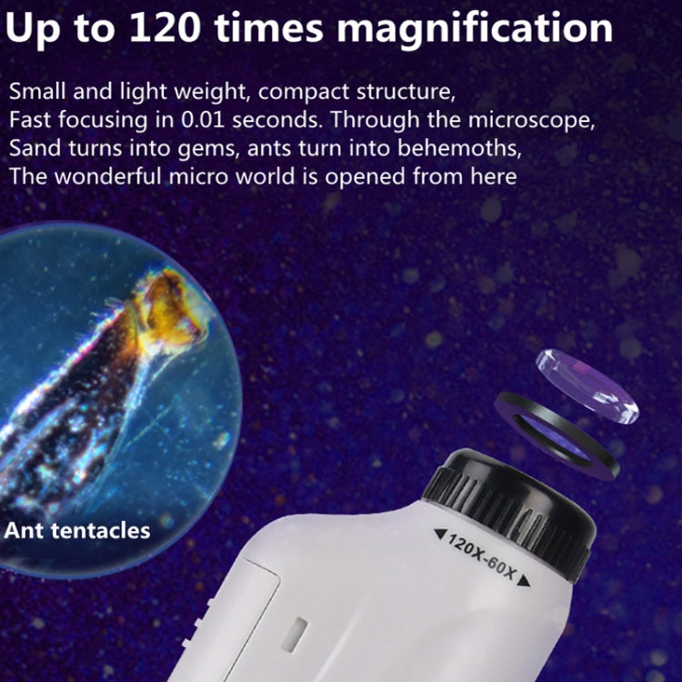 Jouets microscope portable de laboratoire pour enfants, Lite Standard (blanc), Lite Standard (rose), Lite Standard (bleu), Lite + support (blanc), Lite + support (rose), Lite + support (bleu), Lite + spécimen (blanc), Lite + spécimen (bleu)