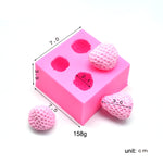 Moule en silicone fraise pour la décoration de gâteaux au chocolat, décoration de gâteaux