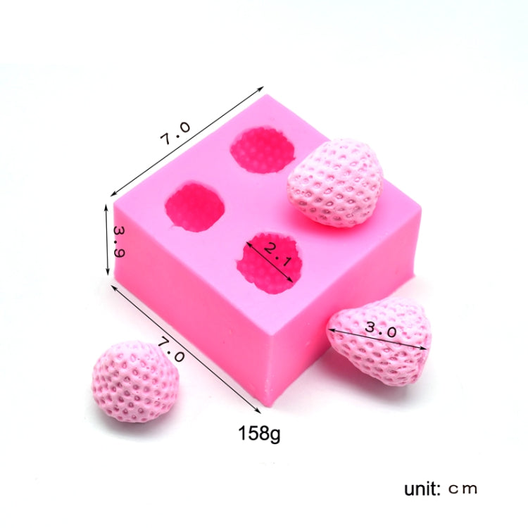 Moule en silicone fraise pour la décoration de gâteaux au chocolat, décoration de gâteaux