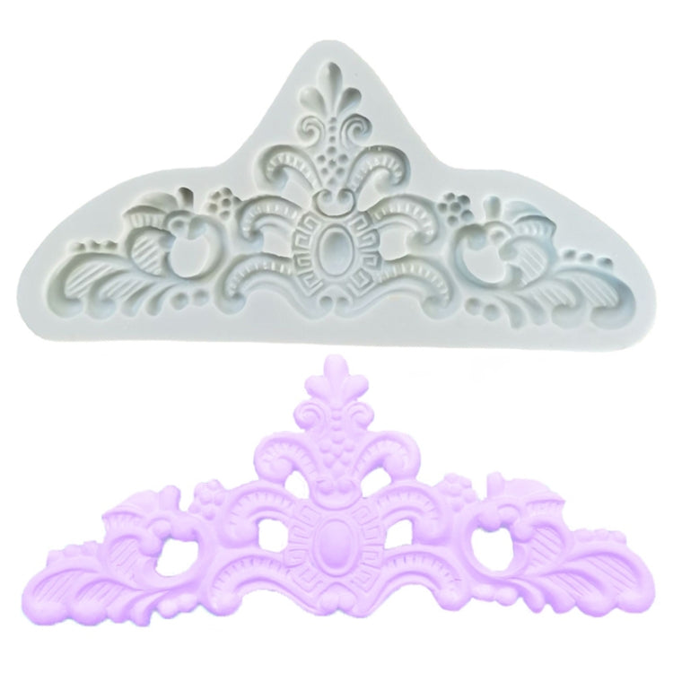 Moule en silicone pour gâteau au chocolat fondant, gaufré rétro, gris, rose