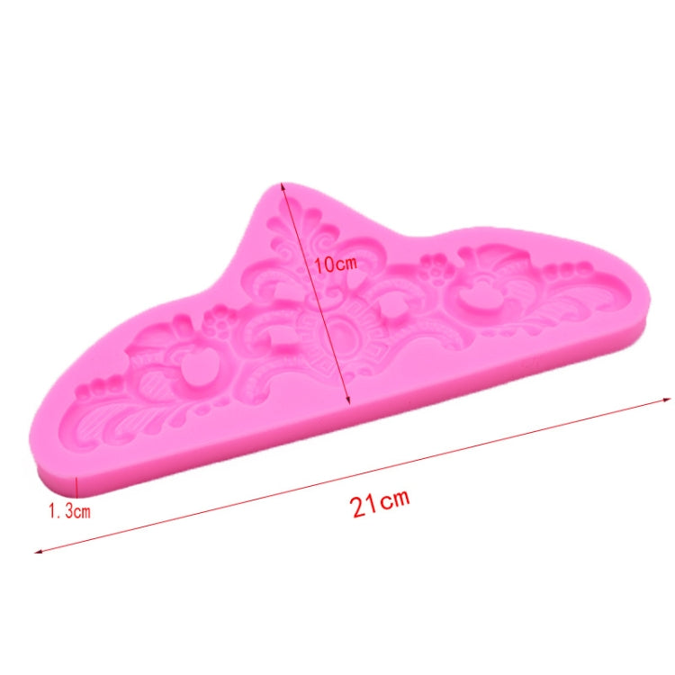 Moule en silicone pour gâteau au chocolat fondant, gaufré rétro, gris, rose