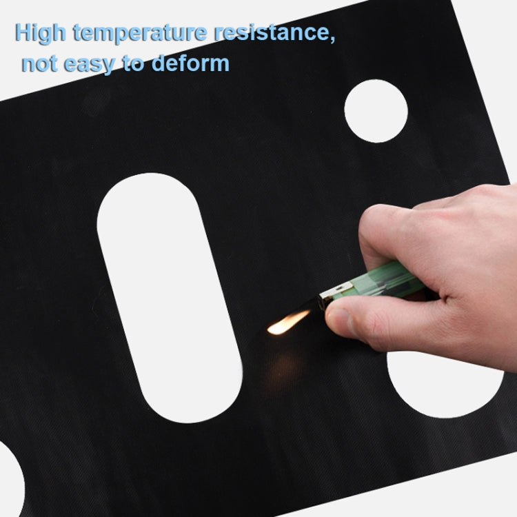 Coussin de protection en téflon anti-éclaboussures pour cuisinière à gaz 5 feux, 0,2 mm, 0,3 mm, 0,4 mm