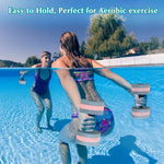 Paire d'haltères flottants en mousse EVA pour piscine, haltères réglables pour exercice