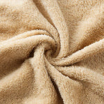 Serviette de bain + ensemble de serviettes en polaire corail, Blanc, Rose, Bleu, Marron, Cyan