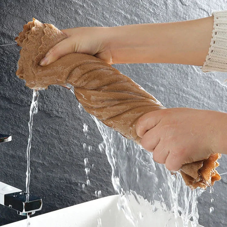 Serviette de bain + ensemble de serviettes en polaire corail, Blanc, Rose, Bleu, Marron, Cyan