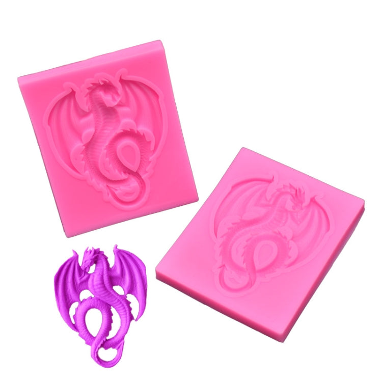 2 PCS Moule en silicone pour décoration de gâteau en chocolat Ptérodactyle, Moule en silicone DIY