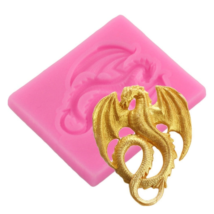 2 PCS Moule en silicone pour décoration de gâteau en chocolat Ptérodactyle, Moule en silicone DIY