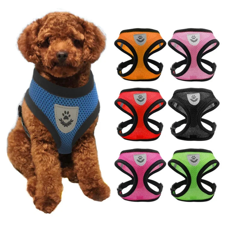 Harnais pour petit et moyen chien, chat, respirant, pour la promenade, Taille : S Poitrine Dos, M Poitrine Dos, L Poitrine Dos, XL Poitrine Dos