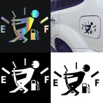 Pull Fuel Tank Pointer To Full Hellaflush Reflective Vinyl Car Sticker