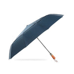 PARACHASE Parapluie automatique pliant d'affaires coupe-vent à double couche à dix baleines, Gris, Noir, Marine, Kaki