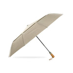 PARACHASE Parapluie automatique pliant d'affaires coupe-vent à double couche à dix baleines, Gris, Noir, Marine, Kaki