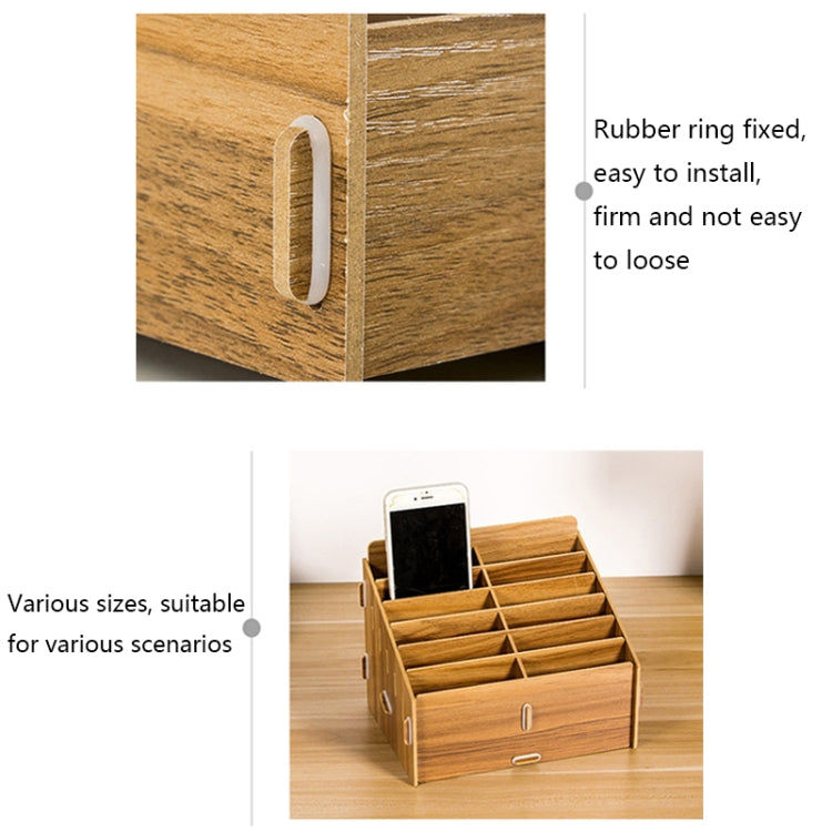 Boîte de rangement mobile pour téléphone de bureau, conférence, salle de classe D-86, Style :, 12 cases (Noyer), 12 cases (Chêne), 24 cases (Noyer), 36 cases (Noyer), 36 cases (Chêne), 48 cases (Noyer), 48 cases (Chêne), 60 cases (Noyer), 60 cases (Chêne)