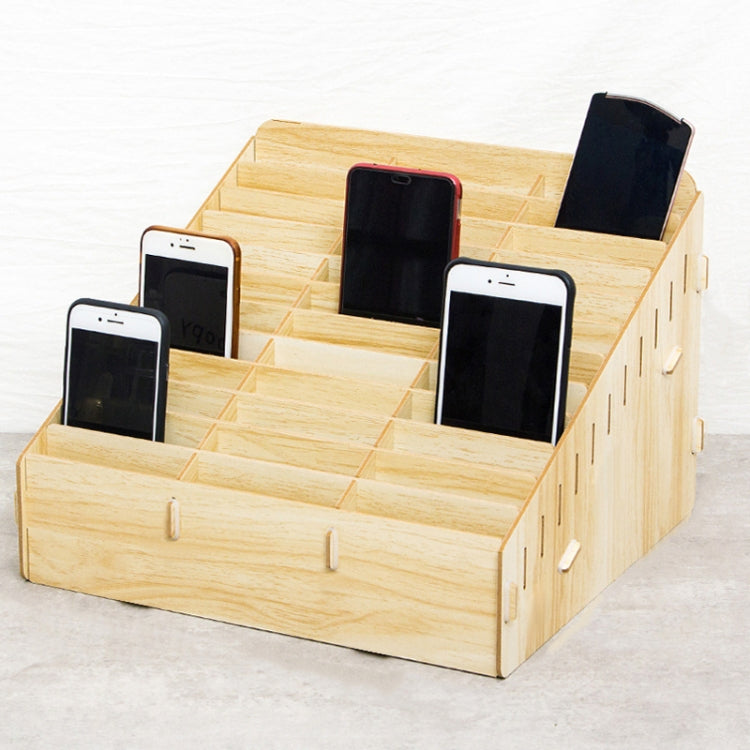 Boîte de rangement mobile pour téléphone de bureau, conférence, salle de classe D-86, Style :, 12 cases (Noyer), 12 cases (Chêne), 24 cases (Noyer), 36 cases (Noyer), 36 cases (Chêne), 48 cases (Noyer), 48 cases (Chêne), 60 cases (Noyer), 60 cases (Chêne)