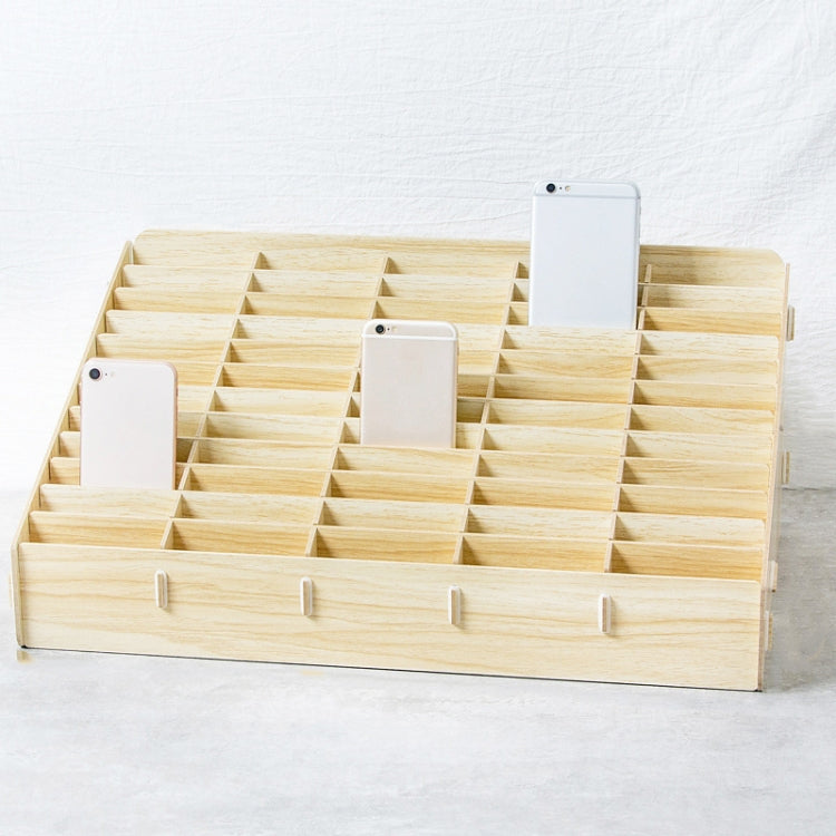 Boîte de rangement mobile pour téléphone de bureau, conférence, salle de classe D-86, Style :, 12 cases (Noyer), 12 cases (Chêne), 24 cases (Noyer), 36 cases (Noyer), 36 cases (Chêne), 48 cases (Noyer), 48 cases (Chêne), 60 cases (Noyer), 60 cases (Chêne)