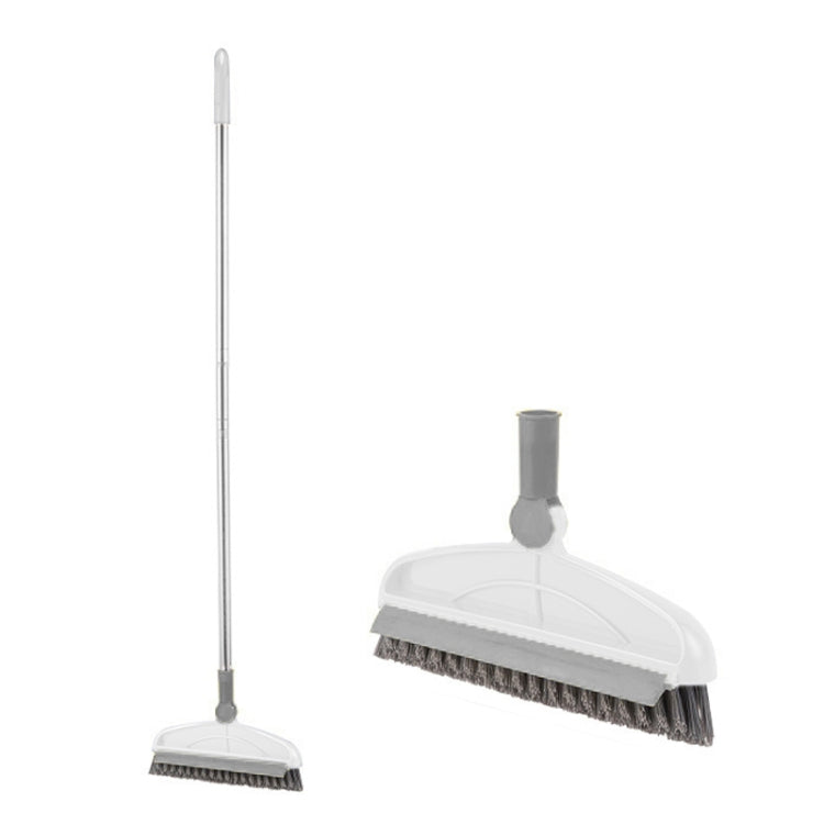 Brosse à récurer les recoins à poils durs avec raclette, manche long, style : tige en 2 sections, tige en 3 sections