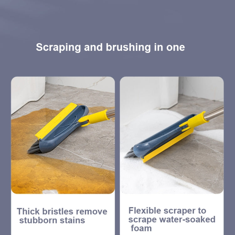 Brosse à récurer les recoins à poils durs avec raclette, manche long, style : tige en 2 sections, tige en 3 sections