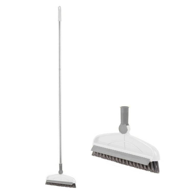 Brosse à récurer les recoins à poils durs avec raclette, manche long, style : tige en 2 sections, tige en 3 sections