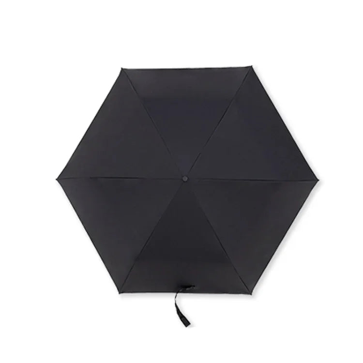 PARACHASE Parapluie solaire anti-UV léger en fibre de carbone, portable, petit, intelligent, colle noire, Noir, Marine, Kaki