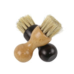 Hutcar Gourde Hêtre Cochon Brosse à Huile Polie au Gris Brosse Multifonction, Laque, Bûche