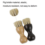 Hutcar Gourde Hêtre Cochon Brosse à Huile Polie au Gris Brosse Multifonction, Laque, Bûche